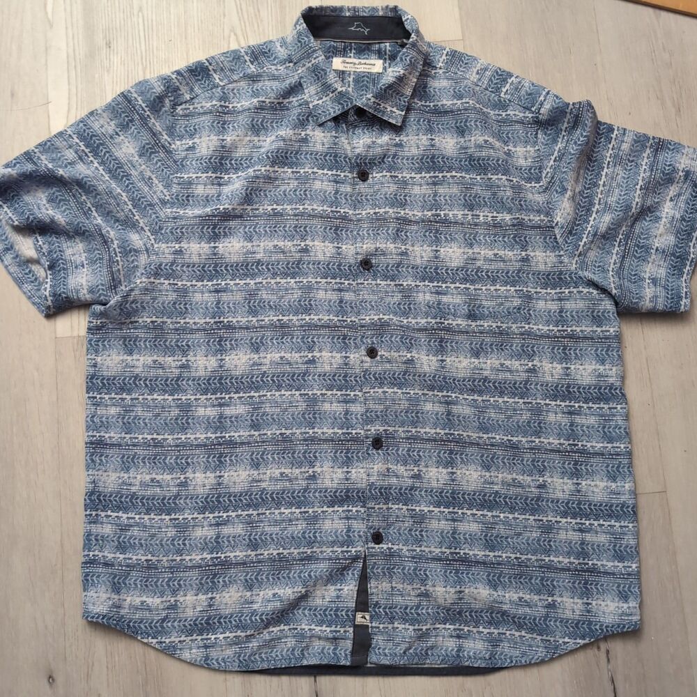Tommy Bahama The Coconut Point Shirt Mens XL Mosaic Print Hawaiian